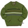 RocaWear L/S Squadron V-Neck Sweater (Army Green)