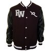 RocaWear Swagger Pleather Varisty Jacket (Black)