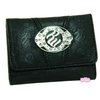 RocaWear Woman RocaWear Women`s Embossed Tri-Fold Wallet (Black)