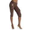 RocaWear Woman RocaWear Womens Gold Piped Bottoms (Brown)