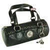 RocaWear Womens Quilted Satchal Handbag (Black)