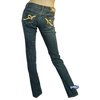 RocaWear Women Diamond Stretch Fit Gold R Jeans