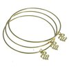 RocaWear Women RocaWear gold plated Charm Bangle (RB30G)