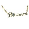 RocaWear gold plated script logo necklace (RN11G)