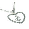 RocaWear white gold RW Heart necklace