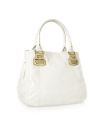 Roccobarocco Burning Up - White Eco-Leather Double Handle Bag