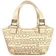 Camel Signature Cream Tote Handbag