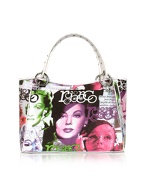 Roccobarocco Divas - Multicolor Print Double Handle Bag