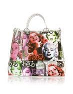 Divas - Multicolor Print Large Zip Tote Bag