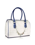 Roccobarocco Jagger - White and Blue All Over Signature
