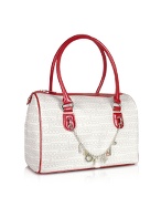 Roccobarocco Jagger - White and Red All Over Signature Boston