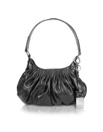 Roccobarocco New Dark - Black Studded Eco-leather Hobo Bag