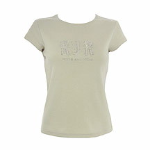 Beige logo t shirt