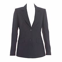 Black linen tailored jacket