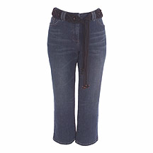 Rocha.John Rocha Blue cropped jeans with belt