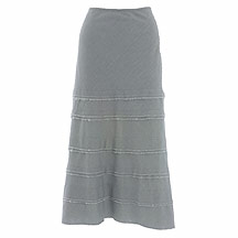 Rocha.John Rocha Blue linen mix tiered long skirt