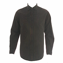 Rocha.John Rocha Brown long sleeve striped shirt
