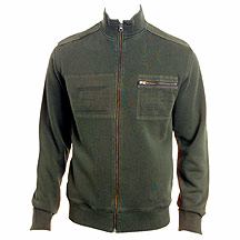 Rocha.John Rocha Khaki zip through sweat top