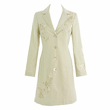 Rocha.John Rocha Natural embellished coat