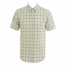 Rocha.John Rocha Natural short sleeve check shirt