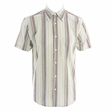 Rocha.John Rocha Natural stripe short sleeve shirt