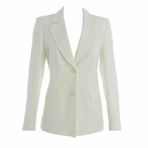Off white linen tailored jacket