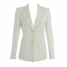 Rocha.John Rocha Off white linen tailored jacket