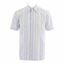 Rocha.John Rocha Pale blue short sleeve stripe shirt
