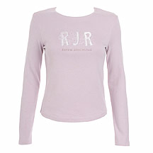 Pink diamante logo t-shirt
