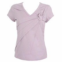 Rocha.John Rocha V neck applique flower top