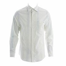 Rocha.John Rocha White/pale blue striped long sleeve shirt