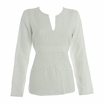 Rocha.John Rocha White pin tuck tunic