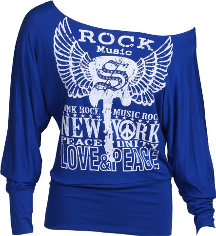 music batwing top