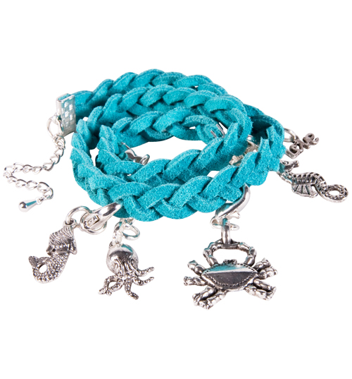 Rock N Retro Mermaid Charm Wrap Bracelet from Rock N Retro