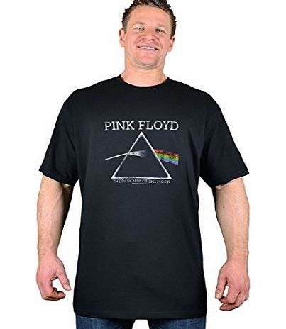 Rock Plus Big Mens Rock Plus Pink Floyd Dark Side of the Moon T-Shirt Size 2xl to 5xl, Size : 4XL
