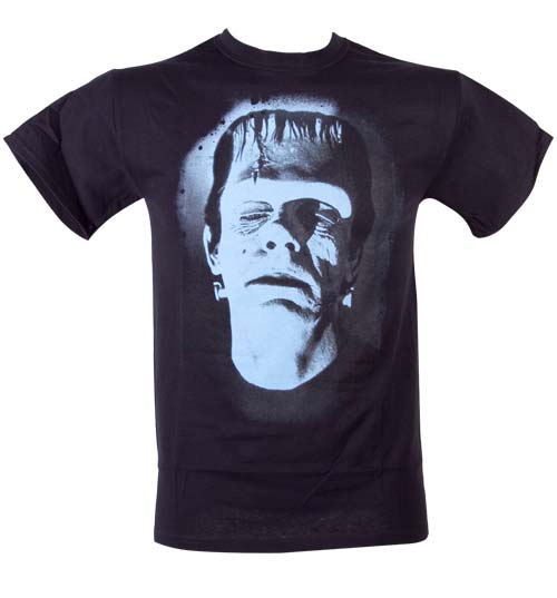 Rock Rebel Mens Glow In The Dark Frankenstein Face