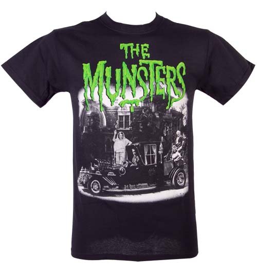 Rock Rebel Mens The Munsters Family Hotrod T-Shirt