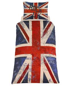 rock UK Union Jack Duvet Cover Set - Single