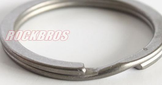 ROCKBROS  Titanium Ti Key Chain Key Ring Split Ring Size L