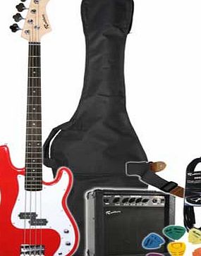 Rockburn Bass Guitar Pack - Red