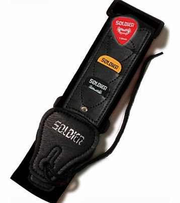 Rockburn BST-202-BK Guitar Strap, Black