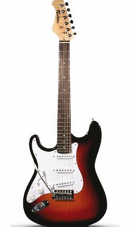 Rockburn Classic ST Style Electric Left Handed Guitar - Sunburst