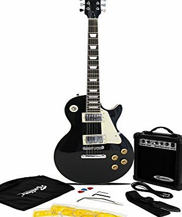 Rockburn LP2 Electric Guitar Pack - Black