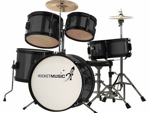 Rocket DKJ02BK 5 Piece Junior Drum Kit - Black