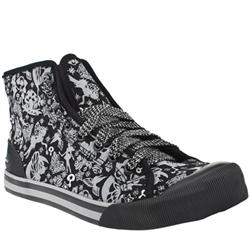 Female Jinxy Fairytale Fabric Upper Casual in Black and Grey