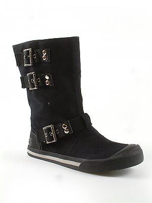 Rocket Dog Jailer Ladies Canvas Boots - Black