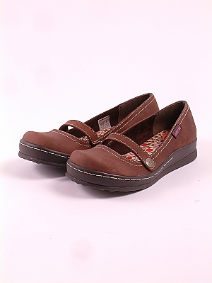 Misty Ladies Leather Shoe - Dark Brown