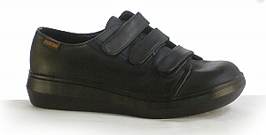 Streetlife Ladies Shoe - Black Leather