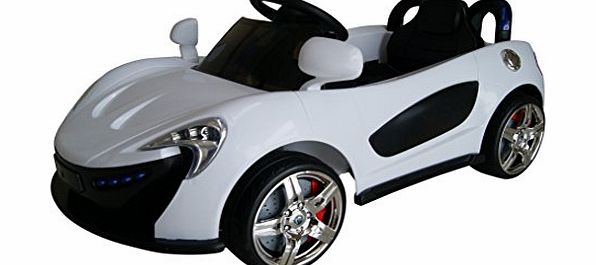 Rocket MC12 - 12v Kids Electric Battery Operated Ride on Car with Parental Remote Control (Black)