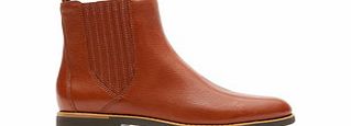 Rockport Alanda Gore camel leather Chelsea boots